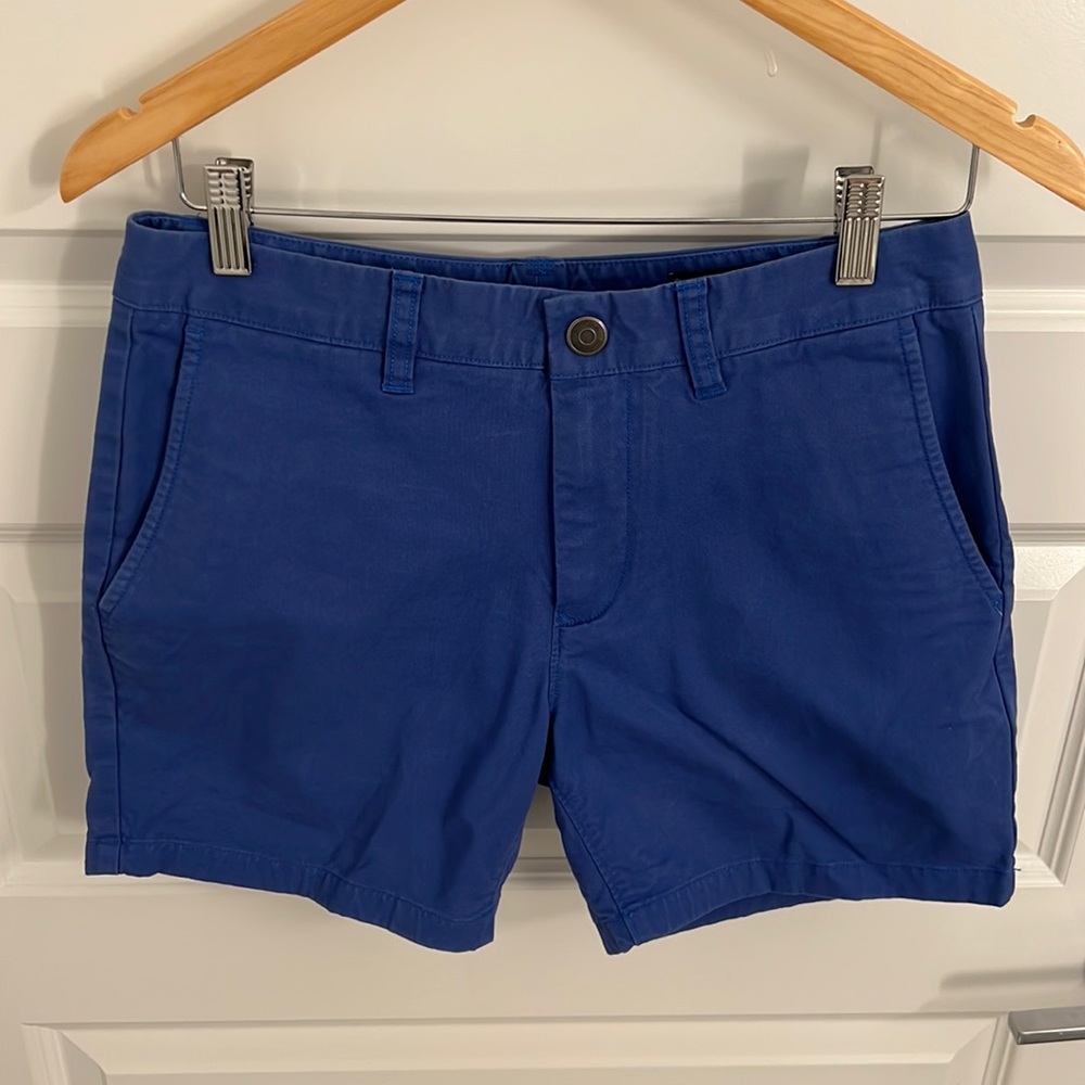 Bonobos Mens Stretch Washed Chino Shorts in Blue